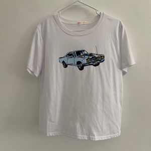 white car t shirt